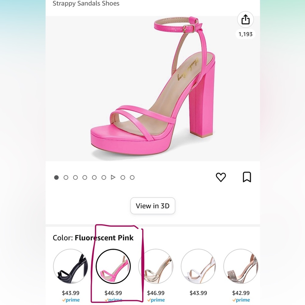 Pink Heels - Picture 6 of 6